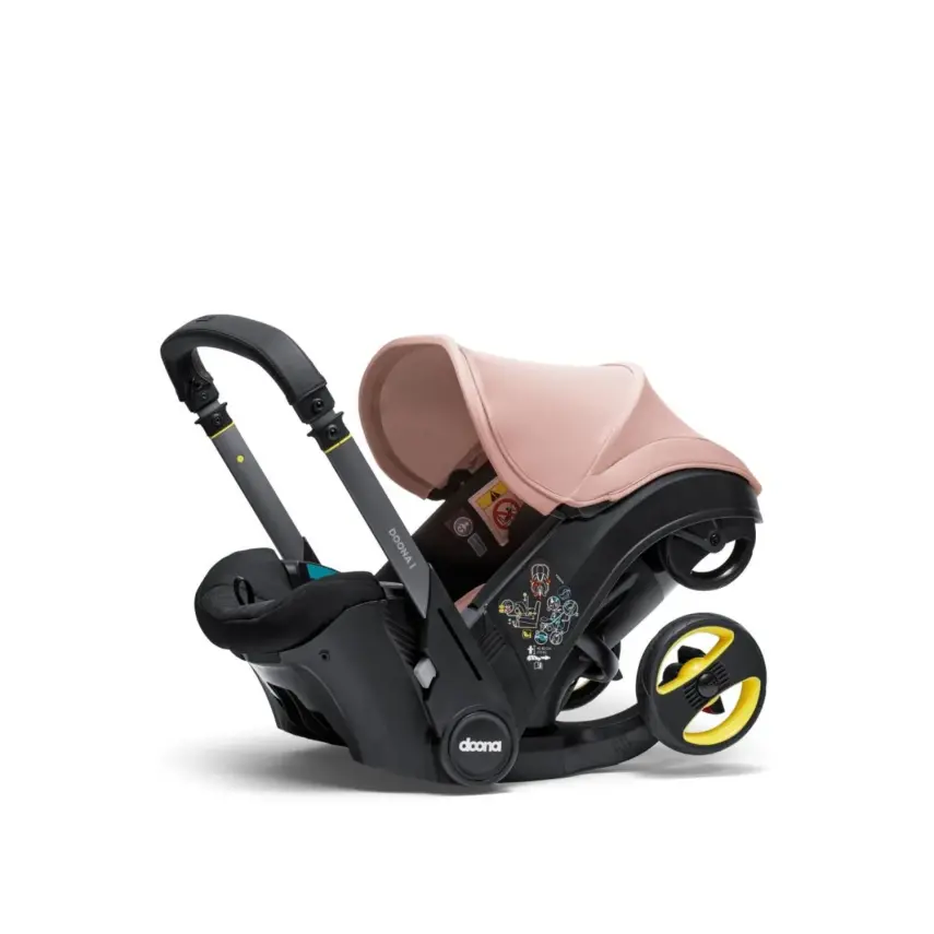 Doona i Bebek Arabasına Dönüşen Tekerlekli Gr 0 Bebek Ana Kucağı Oto Koltuğu Blush Pink - 9