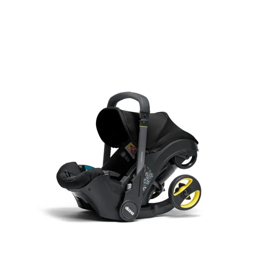 Doona i Bebek Arabasına Dönüşen Tekerlekli Gr 0 Bebek Ana Kucağı Oto Koltuğu Nitro Black - 11