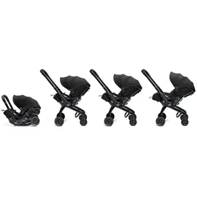 Doona X Bebek Arabasına Dönüşen Tekerlekli gr 0 I-size 3 Yatış Pozisyonlu & Ana Kucağı Nitro Black (1)