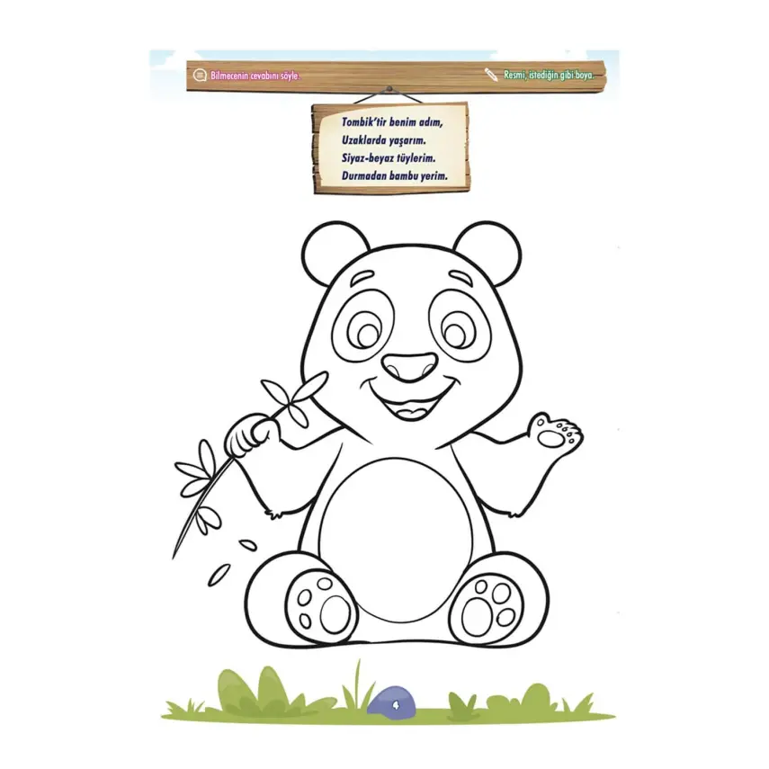 Doya Doya Bil Boya - Bilmeceli Boyama Yaban Hayvanları - 3