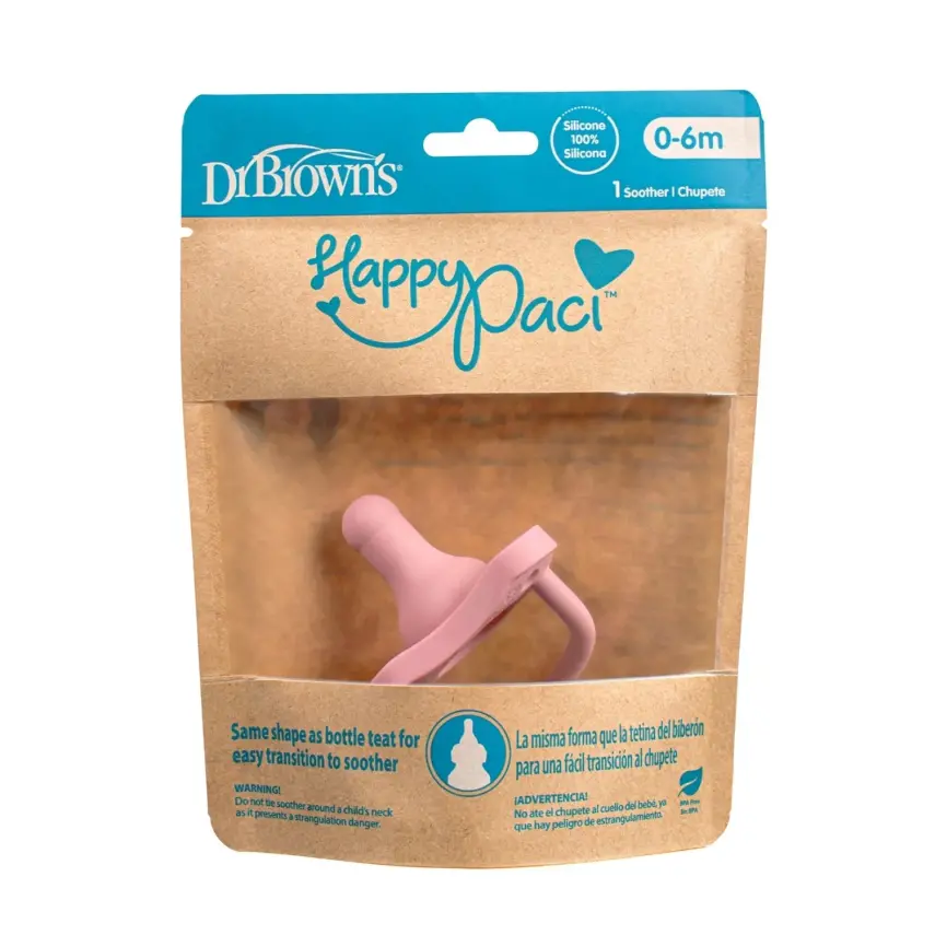 Dr Browns HappyPaci Silikon Emzik Tekli Paket 6+ Ay Pembe - 3