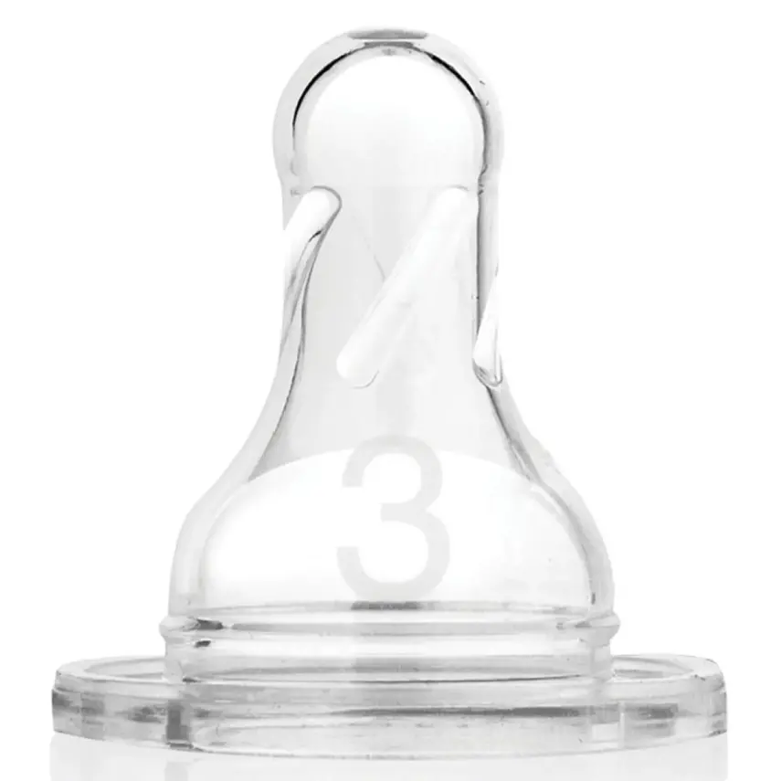 Dr Browns Options+ Dar Ağız Silikon Biberon Emziği 2li 3.Aşama 6+ Ay - 1