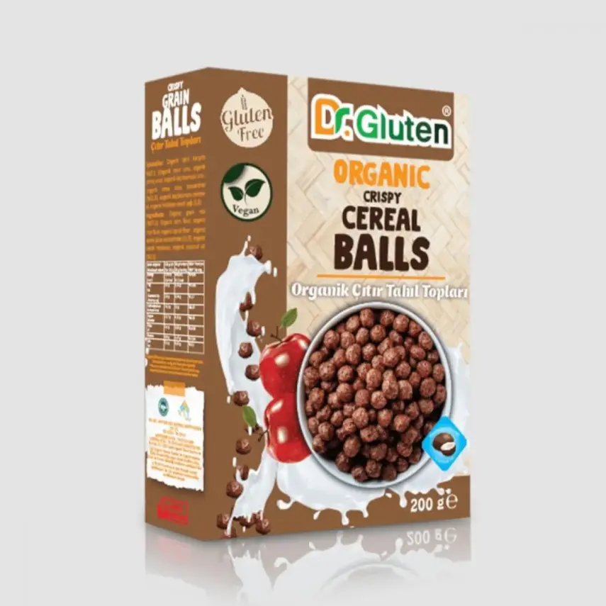 Dr. Gluten Organik Glutensiz Çıtır Tahıl Topları 200 gr - 1
