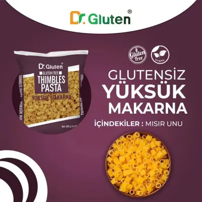 Dr.Gluten Glutensiz Yüksük Makarna 400 Gr - 3