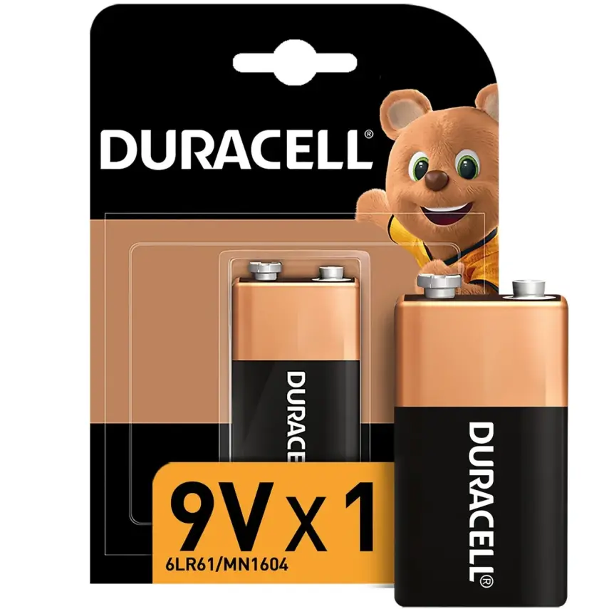 Duracell 9 Volt Pil - 1