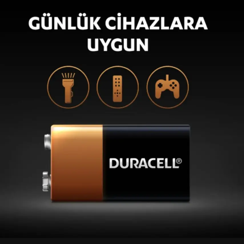 Duracell 9 Volt Pil - 7