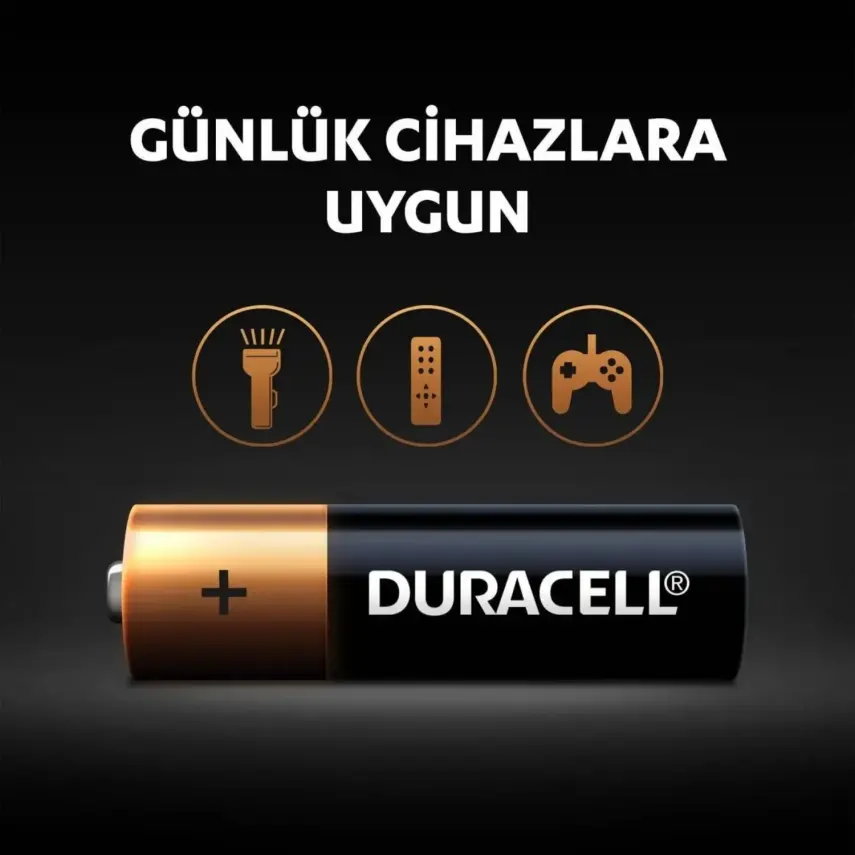 Duracell AA İnce Kalem Pil 6 Lı - 6