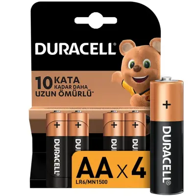 Duracell AA Kalem Pil 4 Lü (1)
