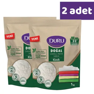 Duru Doğal Granül Matik Sabun Klasik 1000 gr x 2 Adet