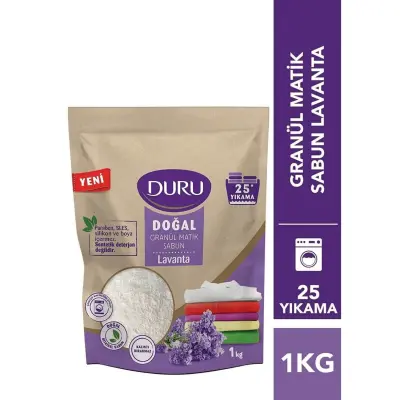 Duru Doğal Granül Matik Sabun Lavanta 1000 gr x 2 Adet (1)