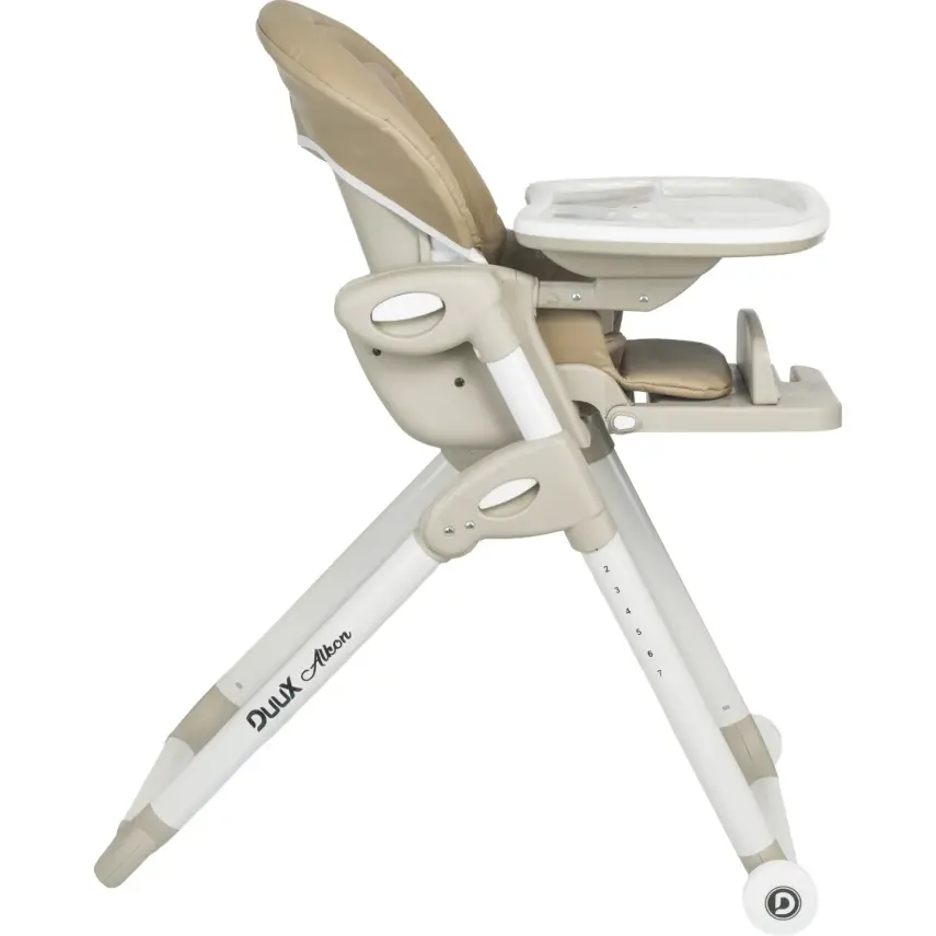 Duux Alkon Yatarlı Portatif Katlanabilen Yükseklik Ayarlı Mama Sandalyesi Gri - 3