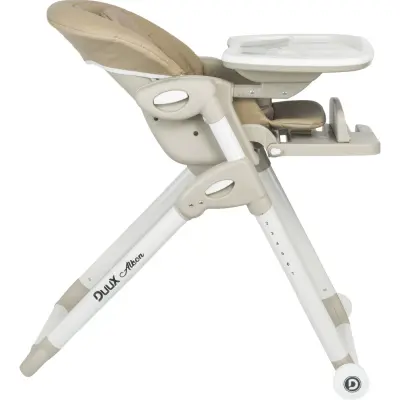 Duux Alkon Yatarlı Portatif Katlanabilen Yükseklik Ayarlı Mama Sandalyesi Gri - 5