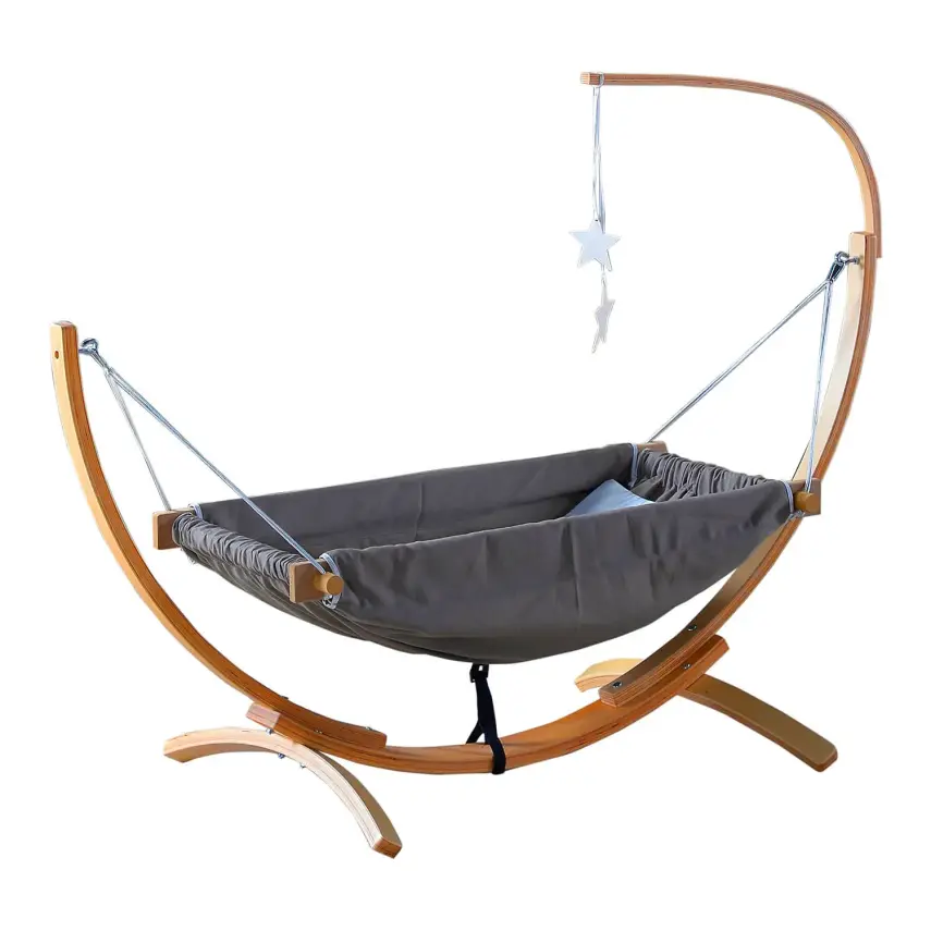 Duux Astro Ahşap Hamak Koyu Gri - 1