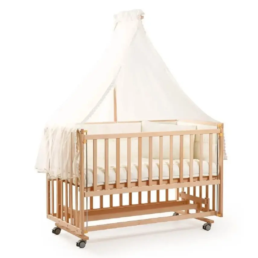 Duux Dada Naturel Anne Yanı Beşik 60x120 cm ve Uyku Seti - 1