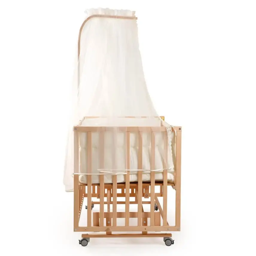 Duux Dada Naturel Anne Yanı Beşik 70x130 cm ve Uyku Seti - 4