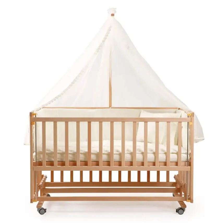 Duux Dada Naturel Anne Yanı Beşik 70x130 cm ve Uyku Seti - 2