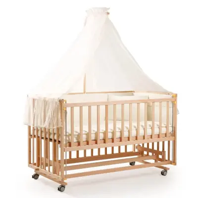 Duux Dada Naturel Anne Yanı Beşik 70x130 cm ve Uyku Seti - 5