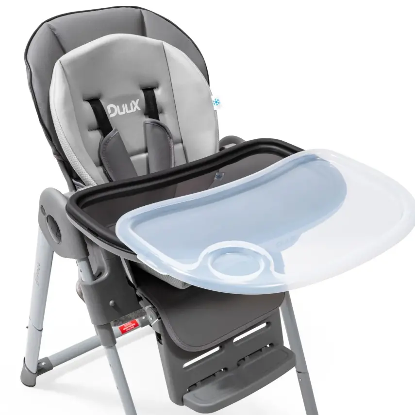 Duux Dinner Mama Sandalyesi Portatif Katlanır Yükseklik Ayarlı Tekerlekli İçi Pedli Antrasit - 7