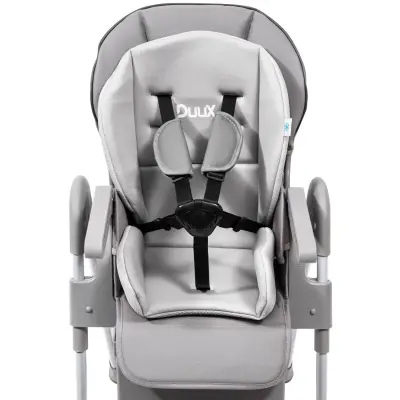 Duux Dinner Mama Sandalyesi Portatif Katlanır Yükseklik Ayarlı Tekerlekli İçi Pedli Antrasit - 13