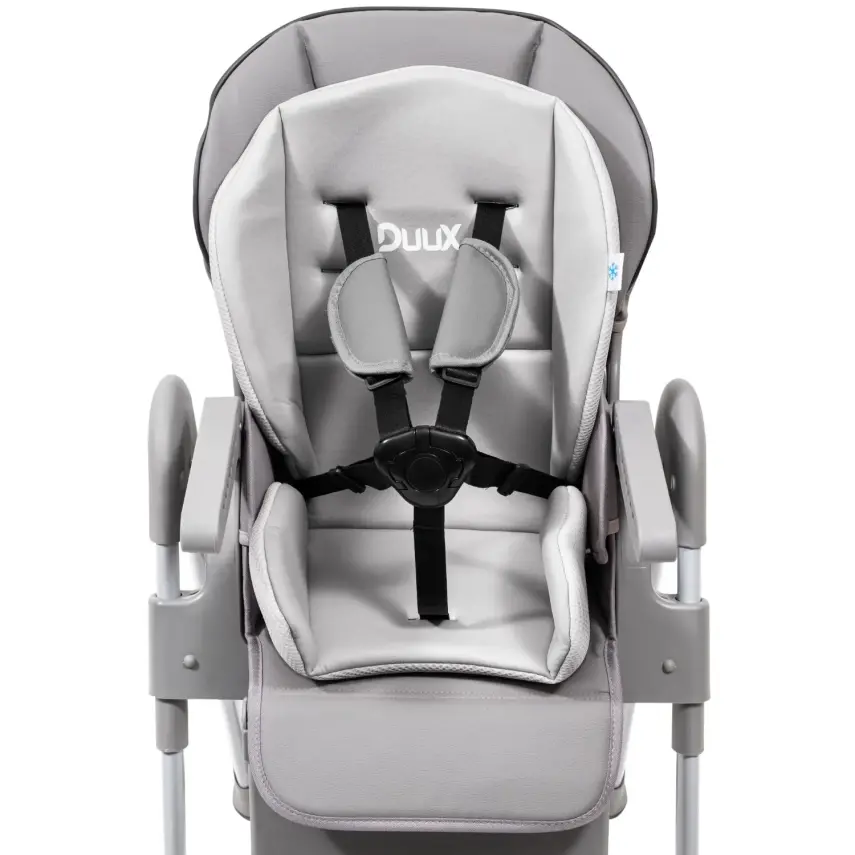 Duux Dinner Mama Sandalyesi Portatif Katlanır Yükseklik Ayarlı Tekerlekli İçi Pedli Antrasit - 13