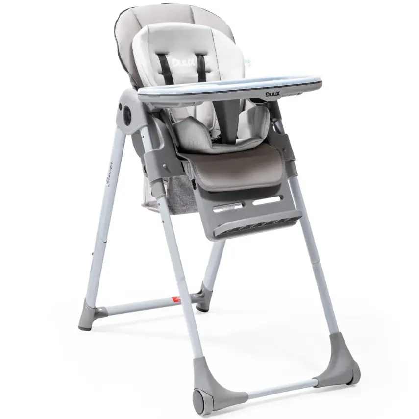 Duux Dinner Mama Sandalyesi Portatif Katlanır Yükseklik Ayarlı Tekerlekli İçi Pedli Antrasit - 1