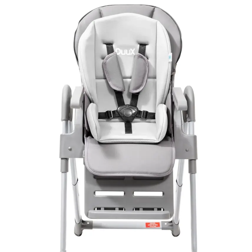 Duux Dinner Mama Sandalyesi Portatif Katlanır Yükseklik Ayarlı Tekerlekli İçi Pedli Antrasit - 9