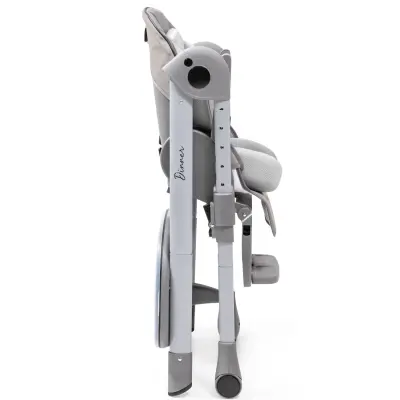 Duux Dinner Mama Sandalyesi Portatif Katlanır Yükseklik Ayarlı Tekerlekli İçi Pedli Antrasit - 17