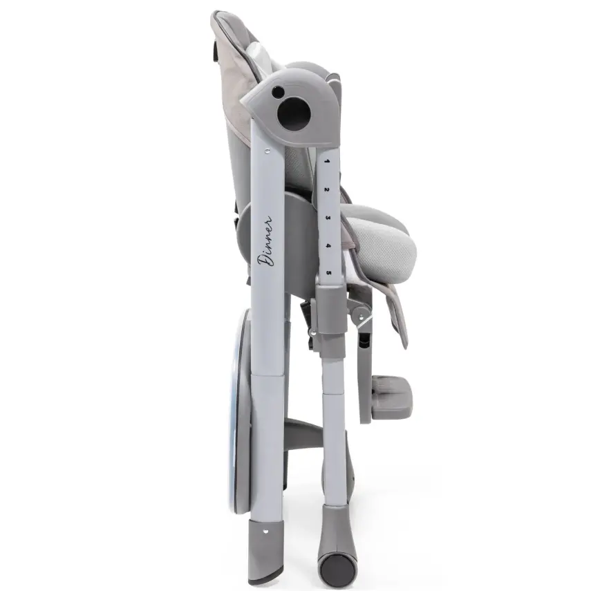 Duux Dinner Mama Sandalyesi Portatif Katlanır Yükseklik Ayarlı Tekerlekli İçi Pedli Antrasit - 17