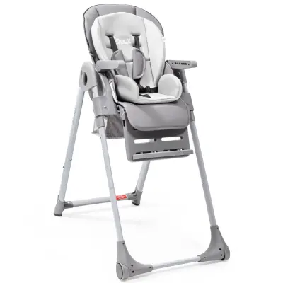 Duux Dinner Mama Sandalyesi Portatif Katlanır Yükseklik Ayarlı Tekerlekli İçi Pedli Antrasit - 6