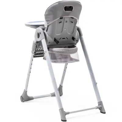 Duux Dinner Mama Sandalyesi Portatif Katlanır Yükseklik Ayarlı Tekerlekli İçi Pedli Antrasit - 22