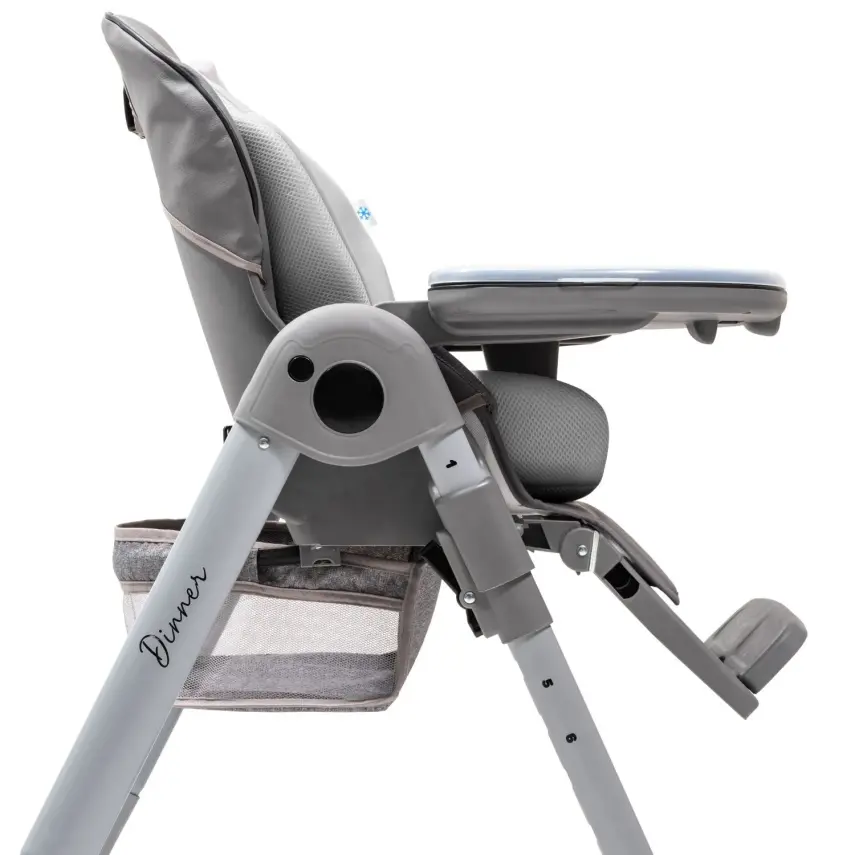 Duux Dinner Mama Sandalyesi Portatif Katlanır Yükseklik Ayarlı Tekerlekli İçi Pedli Antrasit - 15