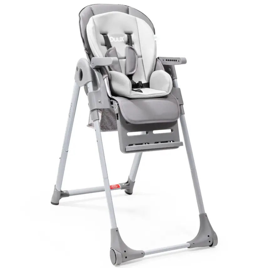 Duux Dinner Mama Sandalyesi Portatif Katlanır Yükseklik Ayarlı Tekerlekli İçi Pedli Antrasit - 2