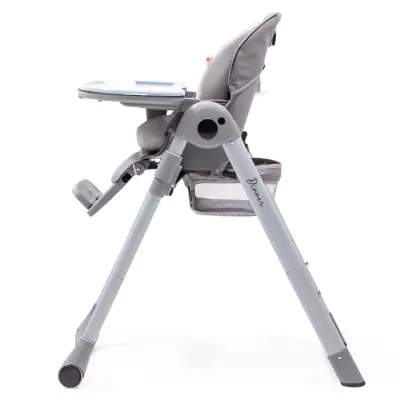 Duux Dinner Mama Sandalyesi Portatif Katlanır Yükseklik Ayarlı Tekerlekli İçi Pedli Antrasit - 21