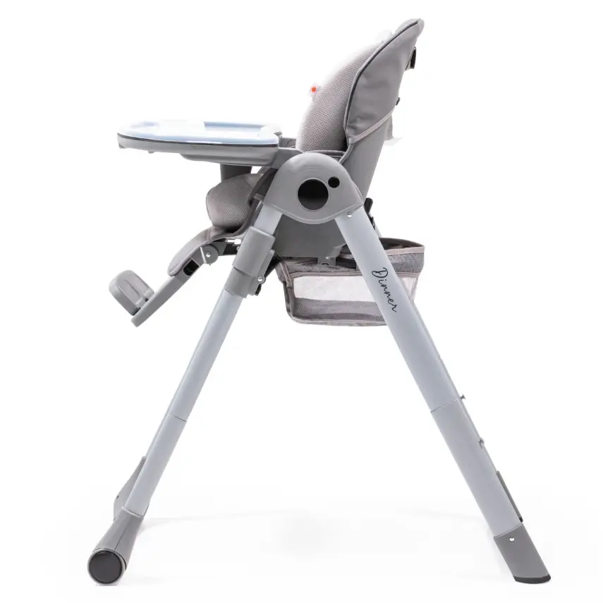 Duux Dinner Mama Sandalyesi Portatif Katlanır Yükseklik Ayarlı Tekerlekli İçi Pedli Antrasit - 21