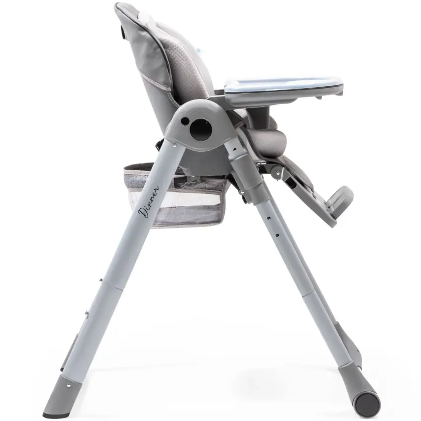 Duux Dinner Mama Sandalyesi Portatif Katlanır Yükseklik Ayarlı Tekerlekli İçi Pedli Antrasit - 19