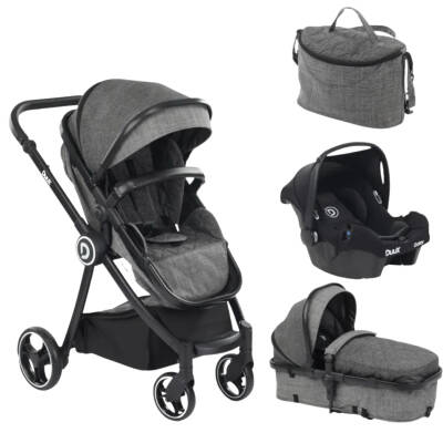 Duux Gator Travel Sistem Bebek Arabası Black - 1