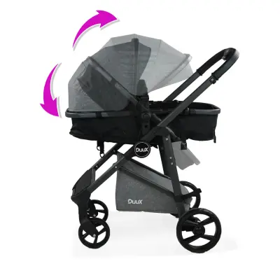 Duux Hill Travel Sistem Bebek Arabası Gri - 7