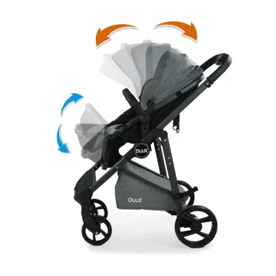 Duux Hill Travel Sistem Bebek Arabası Gri - 15