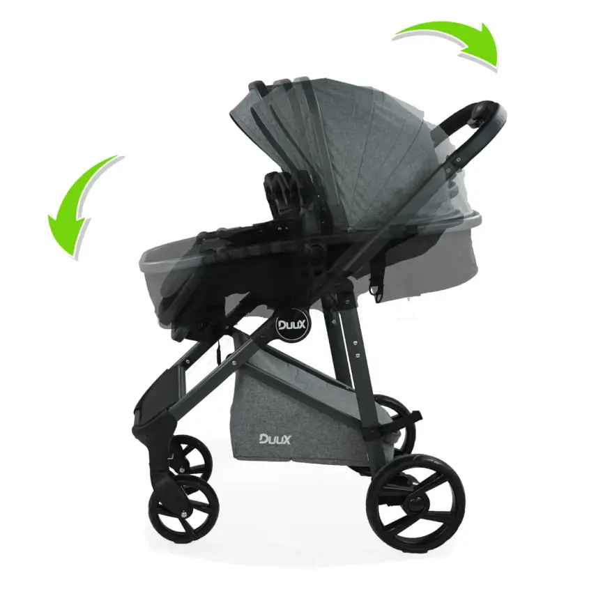 Duux Hill Travel Sistem Bebek Arabası Gri - 4