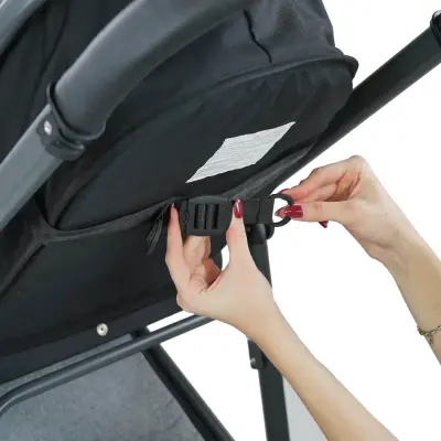 Duux Hill Travel Sistem Bebek Arabası Gri - 5