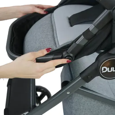 Duux Hill Travel Sistem Bebek Arabası Gri - 6