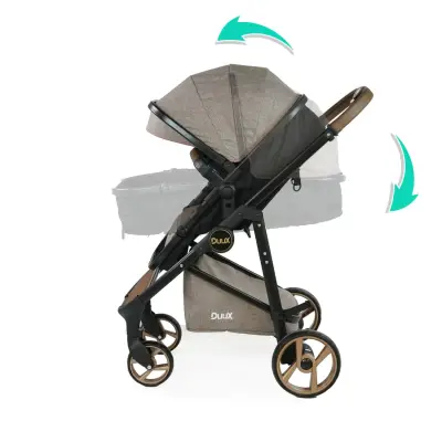 Duux Hill Travel Sistem Bebek Arabası Kahve - 4