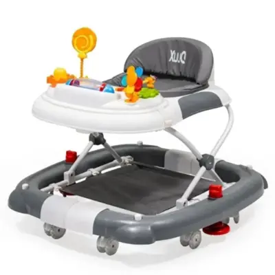 Duux Kidido 3 Kademeli Yükseklik Ayarlı Sallanan Bebek Yürüteci Gri (1)