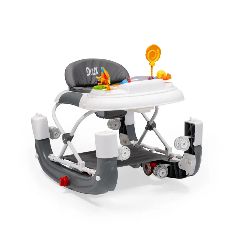 Duux Kidido 3 Kademeli Yükseklik Ayarlı Sallanan Bebek Yürüteci Gri - 18