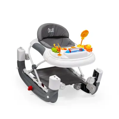 Duux Kidido 3 Kademeli Yükseklik Ayarlı Sallanan Bebek Yürüteci Gri - 16