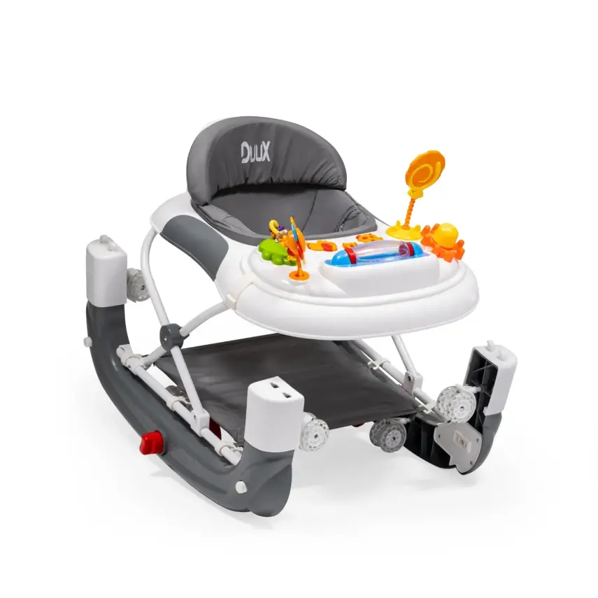 Duux Kidido 3 Kademeli Yükseklik Ayarlı Sallanan Bebek Yürüteci Gri - 16