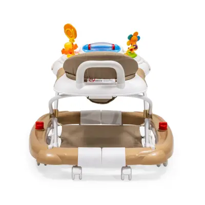 Duux Kidido 3 Kademeli Yükseklik Ayarlı Sallanan Bebek Yürüteci Kahverengi - 3