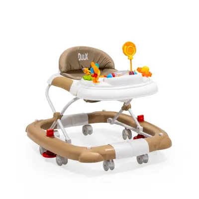 Duux Kidido 3 Kademeli Yükseklik Ayarlı Sallanan Bebek Yürüteci Kahverengi - 8