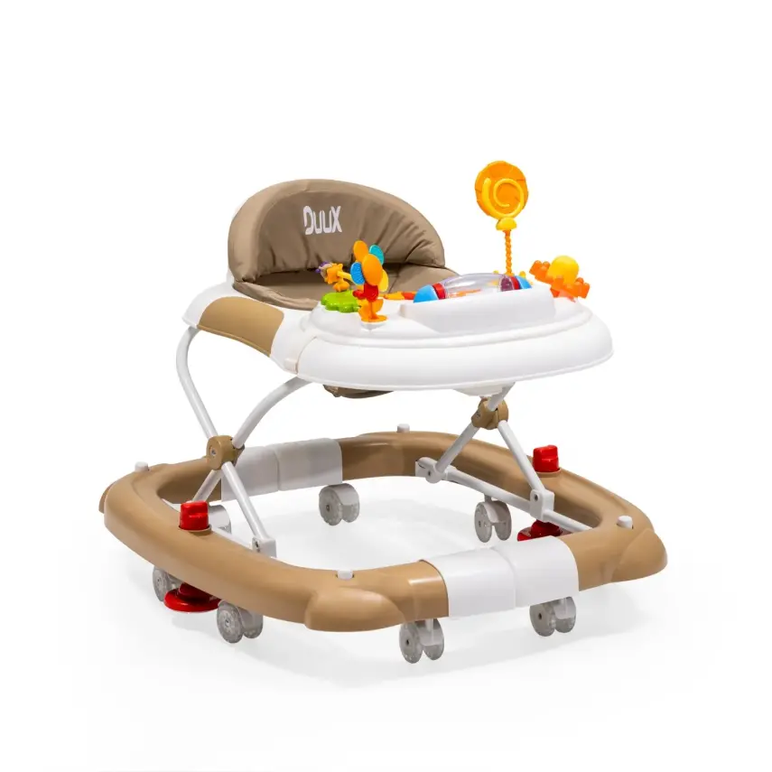 Duux Kidido 3 Kademeli Yükseklik Ayarlı Sallanan Bebek Yürüteci Kahverengi - 8