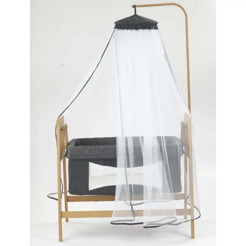 Duux Lora Ahşap Beşik 50*90 Gri - 6